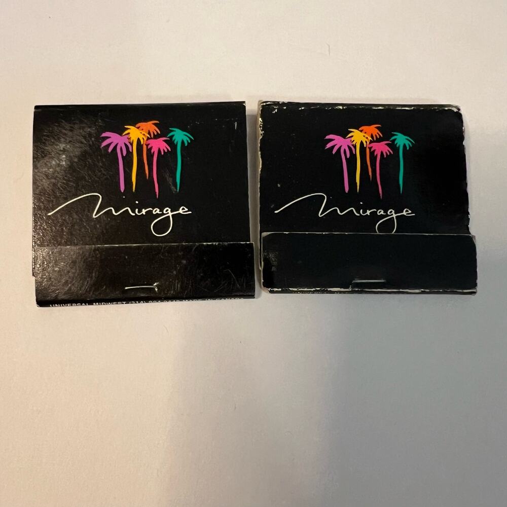 Vintage Mirage Hotel Las Vegas Casino Matchbook Matches